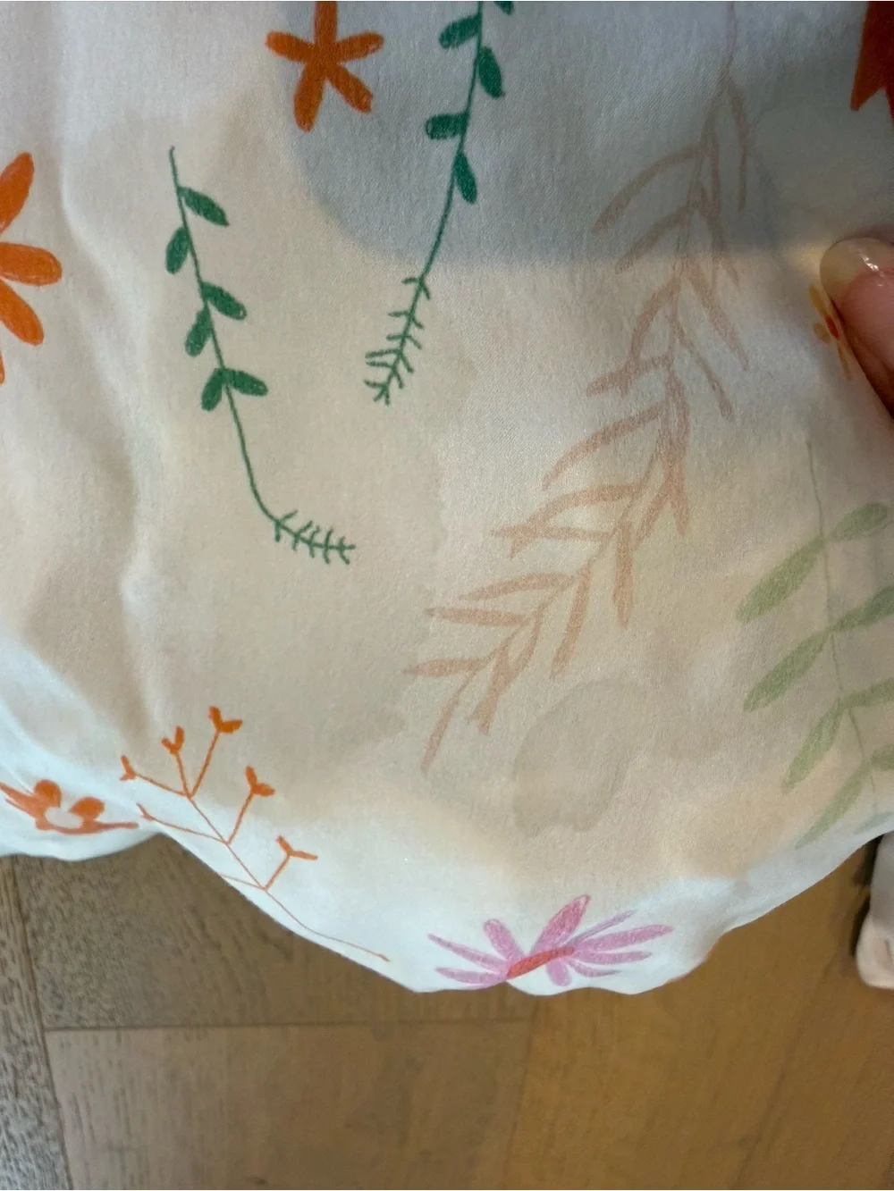 Kids Floral & Confetti Print silk crib sheets